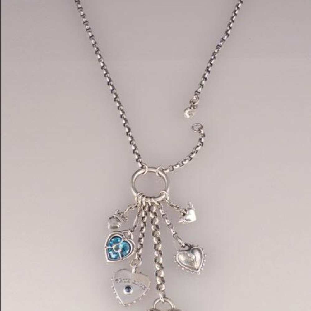 Clear Metals By Barbara Klar True Blue  necklace💫